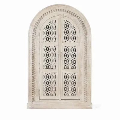 Wardrobe - Pickled white mango wood cabinet - GINER Y COLOMER