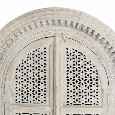 Wardrobe - Pickled white mango wood cabinet - GINER Y COLOMER