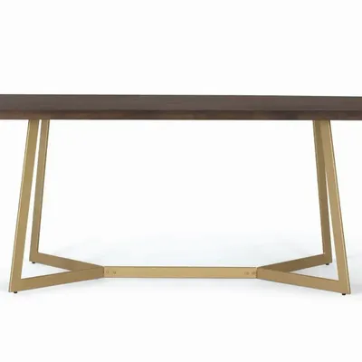 Tables Salle à Manger - Table à manger en bois manguier et métal - GINER Y COLOMER