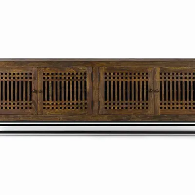 Meubles TV - Meuble TV en bois d'acacia et métal - GINER Y COLOMER