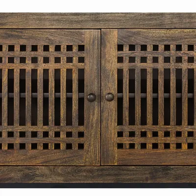 TV stands - TV cabinet in acacia wood and metal - GINER Y COLOMER