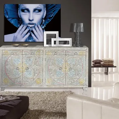 Buffets - Buffet en manguier multicolore - GINER Y COLOMER