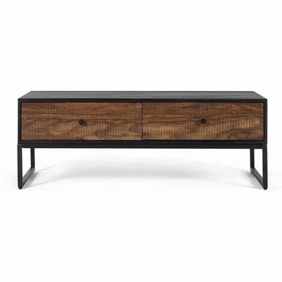 Coffee tables - Rosewood and mango wood coffee table with metal - GINER Y COLOMER