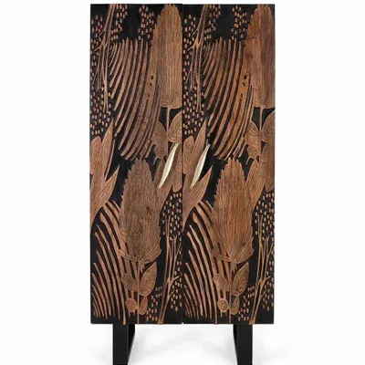 Armoires - Armoire en bois d'acacia et métal - GINER Y COLOMER