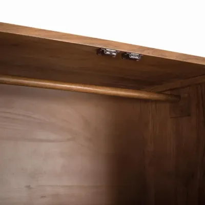 Wardrobe - Acacia wood and metal cabinet - GINER Y COLOMER