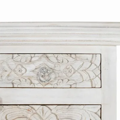 Sideboards - Aged white mango wood sideboard - GINER Y COLOMER