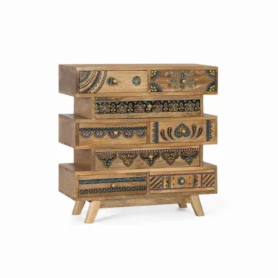 Commodes - Commode réalisée à la main en bois de manguier - GINER Y COLOMER