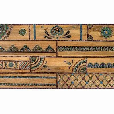 Beds - Natural mango wood headboard 170cm - GINER Y COLOMER