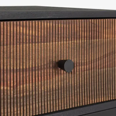 Night tables - Bedside table in rosewood and mango wood with metal - GINER Y COLOMER