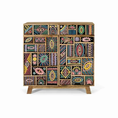 Buffets - Buffet fabriqué à la main en bois de manguier 80cm - GINER Y COLOMER