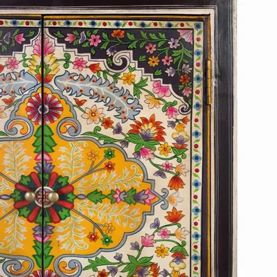 Sideboards - Multicolored sideboard made by hand in mango wood 80cm - GINER Y COLOMER