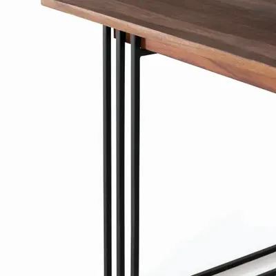 Dining Tables - Rosewood and metal dining table - GINER Y COLOMER