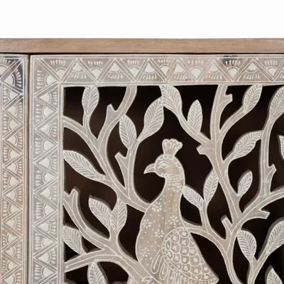 Chests of drawers - Side furniture in hand-carved mango wood - GINER Y COLOMER