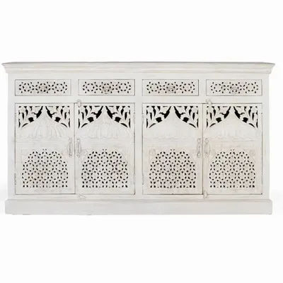 Buffets - Buffet avec 4 portes et 4 tiroirs en bois de manguier - GINER Y COLOMER