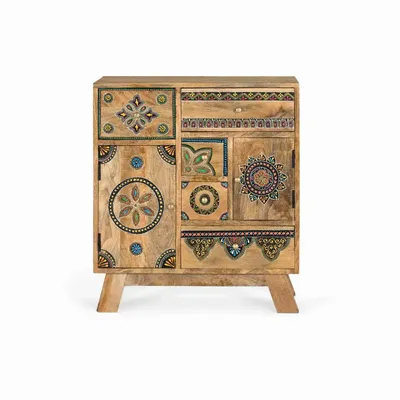 Commodes - Commode réalisée à la main en bois de manguier - GINER Y COLOMER