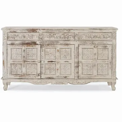 Sideboards - White cracked mango wood sideboard - GINER Y COLOMER