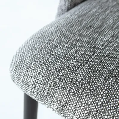 Chaises - Lot de 4 chaises en tissu gris et métal - GINER Y COLOMER