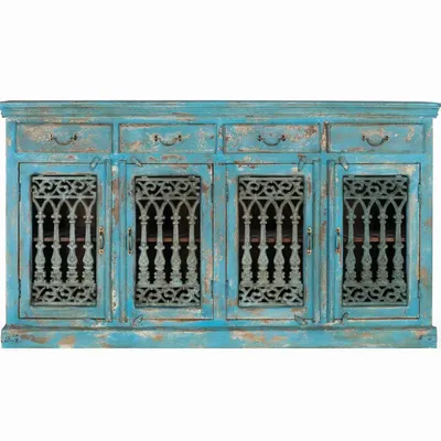 Sideboards - Handmade mango wood sideboard 200 cm - GINER Y COLOMER