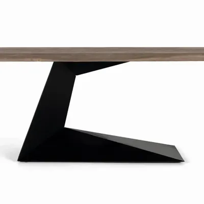 Tables basses - Table couleur sable en bois d'acacia et métal 200cm - GINER Y COLOMER