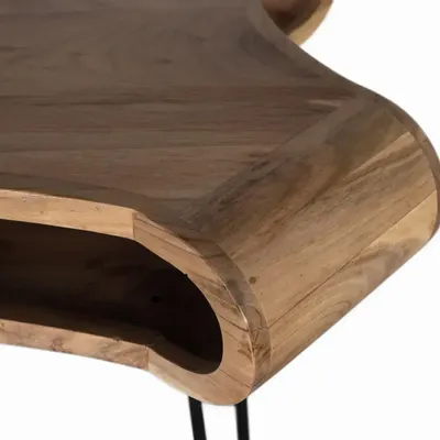 Bureaux - Bureau réalisé à la main en bois d'acacia et métal 120cm - GINER Y COLOMER