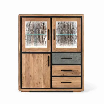 Sideboards - Handcrafted sideboard in acacia wood 110cm - GINER Y COLOMER