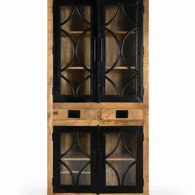 Buffets - Vitrine de style industriel avec 4 portes vitrées - GINER Y COLOMER