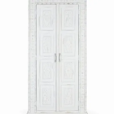 Wardrobe - Handcrafted 2-door wardrobe in mango wood - GINER Y COLOMER