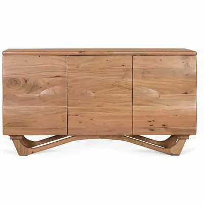 Sideboards - Handcrafted sideboard in acacia wood 140cm - GINER Y COLOMER