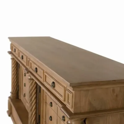 Sideboards - Sideboard with 4 drawers and 4 doors in mango wood - GINER Y COLOMER