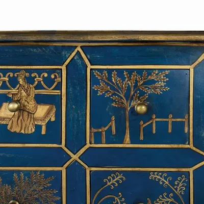 Commodes - Commode 9 tiroirs fabriquée à la main en bois de manguier et MDF - GINER Y COLOMER