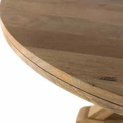 Tables Salle à Manger - Table à manger ronde en bois de manguier pour 10 personnes - GINER Y COLOMER