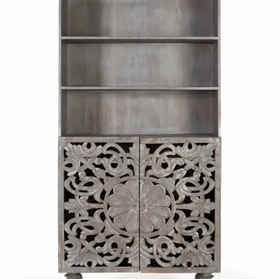 Bookshelves - Solid mango wood bookcase 180 cm - GINER Y COLOMER