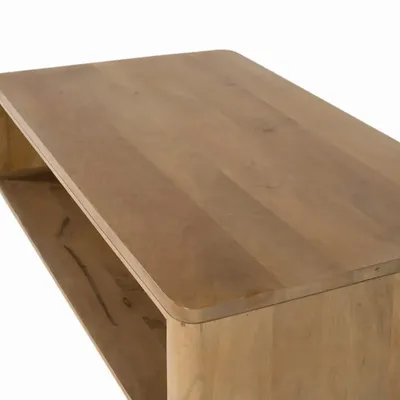 Tables basses - Table basse en bois de manguier aux coins arrondis - GINER Y COLOMER