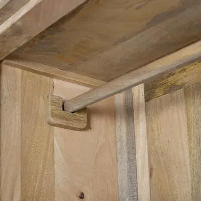 Wardrobe - Mango wood cabinet with rounded corners - GINER Y COLOMER