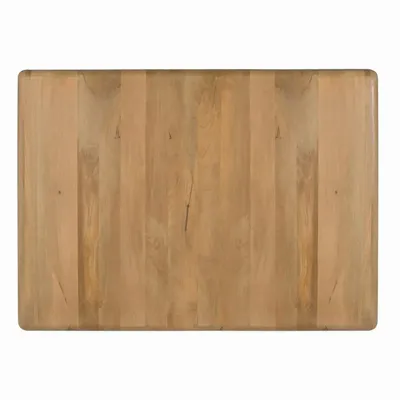 Beds - Mango wood headboard with half-round edges - GINER Y COLOMER