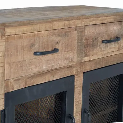 Buffets - Buffet en manguier et métal naturel - GINER Y COLOMER