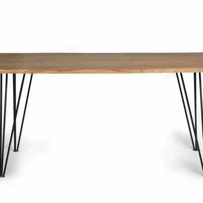 Tables Salle à Manger - Table à manger en bois d'acacia nature 6 places - GINER Y COLOMER