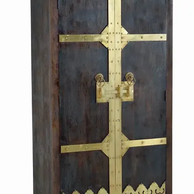 Wardrobe - Wooden cabinet and dark walnut bronze details - GINER Y COLOMER