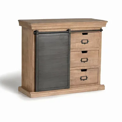 Chests of drawers - Mango wood and metal chest of drawers - GINER Y COLOMER