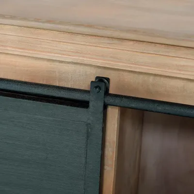 Buffets - Buffet à 6 tiroirs et 2 portes en manguier et métal - GINER Y COLOMER