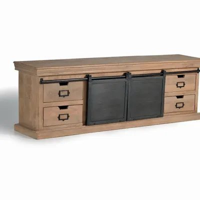 TV stands - Industrial style TV cabinet with aluminum - GINER Y COLOMER