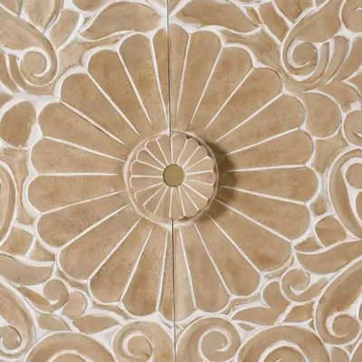 Buffets - Buffet en bois de manguier avec des détails en or blanc - GINER Y COLOMER