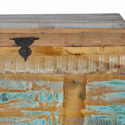 Boîtes de rangement  - Coffre réalisée à la main en bois recyclé multicolore - GINER Y COLOMER