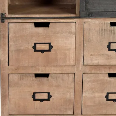 Etagères - Étagère en bois de manguier naturel et détails en métal - GINER Y COLOMER