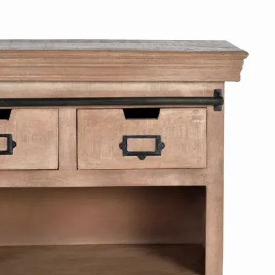 Sideboards - Sideboard in mango wood and metal - GINER Y COLOMER