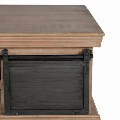 Coffee tables - Coffee table in mango wood and natural metal legs - GINER Y COLOMER