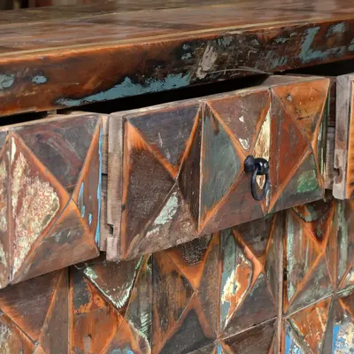 Sideboards - Multicolored recycled wood sideboard - GINER Y COLOMER