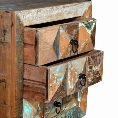 Coffee tables - Coffee table in multicolored recycled solid wood - GINER Y COLOMER