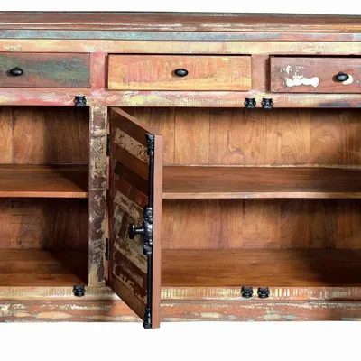 Buffets - Buffet en bois recyclé multicolore - GINER Y COLOMER