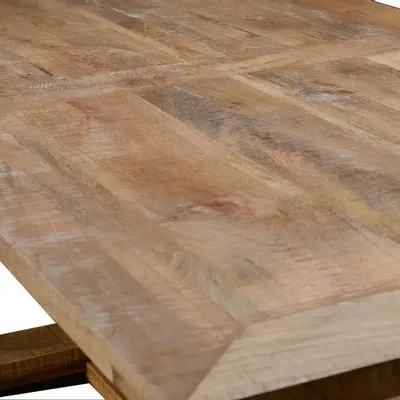 Dining Tables - 8-seater dining table in natural mango wood 2 meters - GINER Y COLOMER